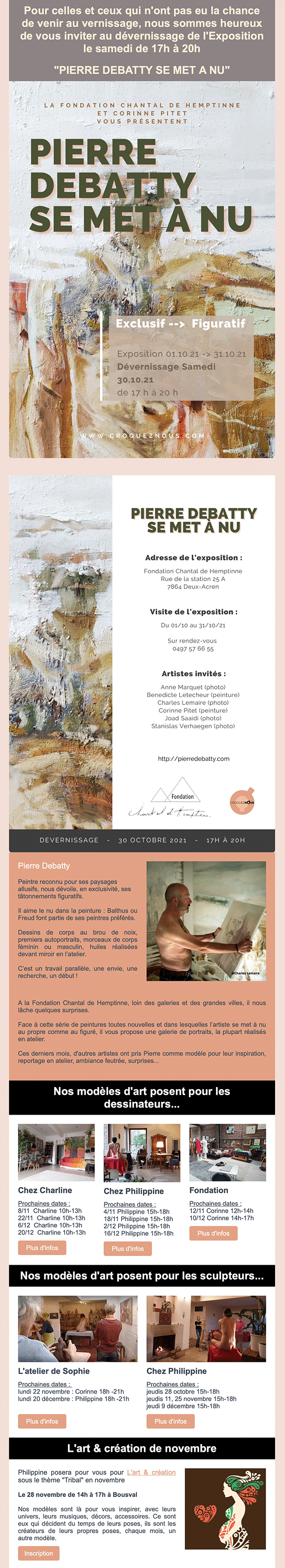 newsletter devernissage