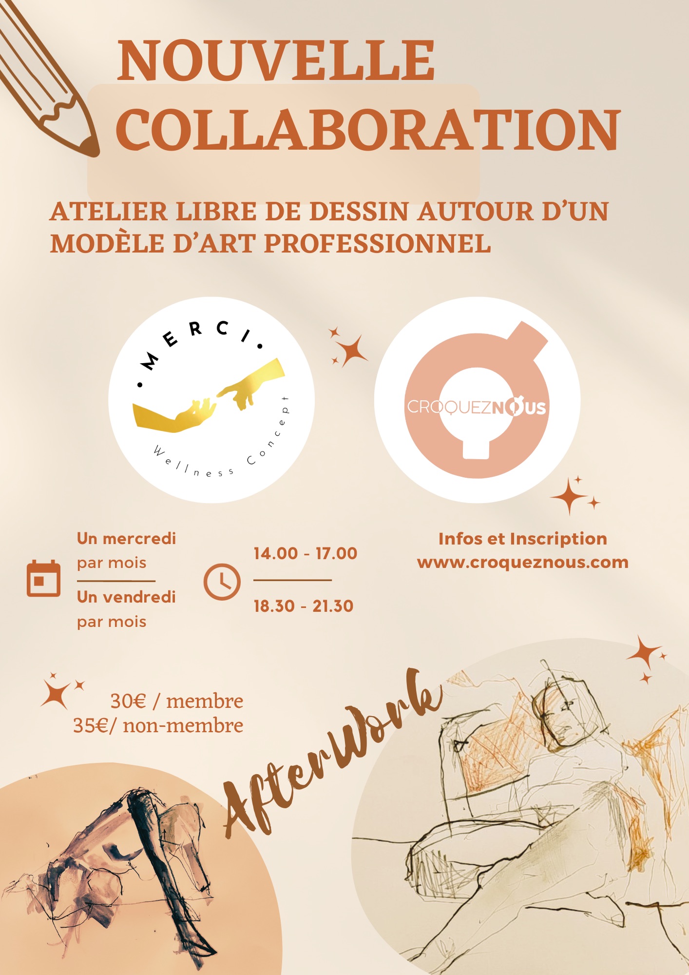 flyer Merci atelier